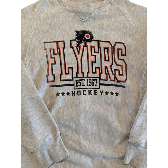 Philadelphia Flyers Gray NHL Sweatshirt Men’s Medium Vintage Inspired - Picture 3 of 9